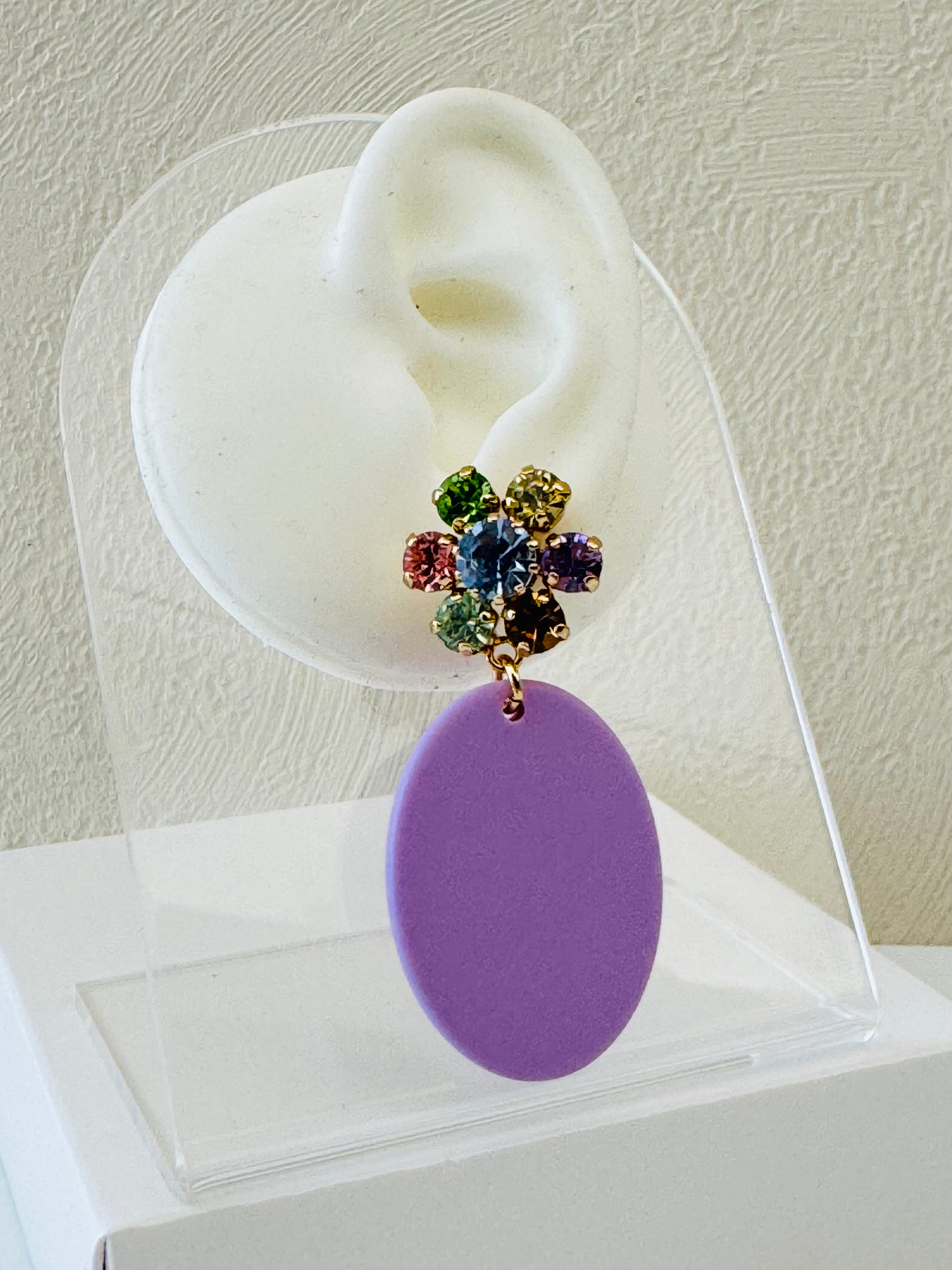 Bachelite Violet Ovale