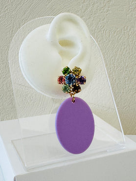 Bachelite Violet Ovale