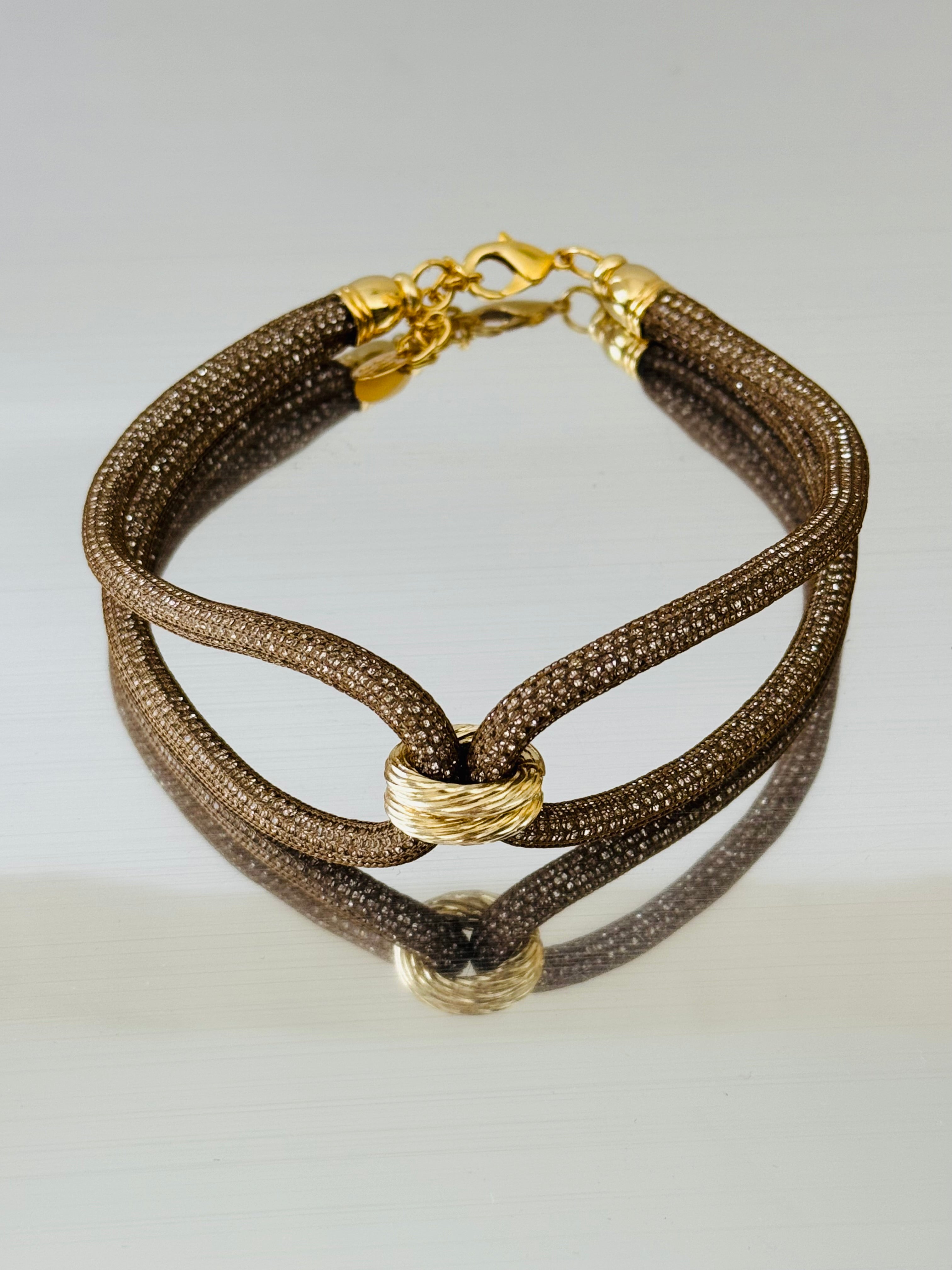 LAME' Choker BROWN