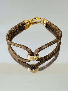 LAME' Choker BROWN