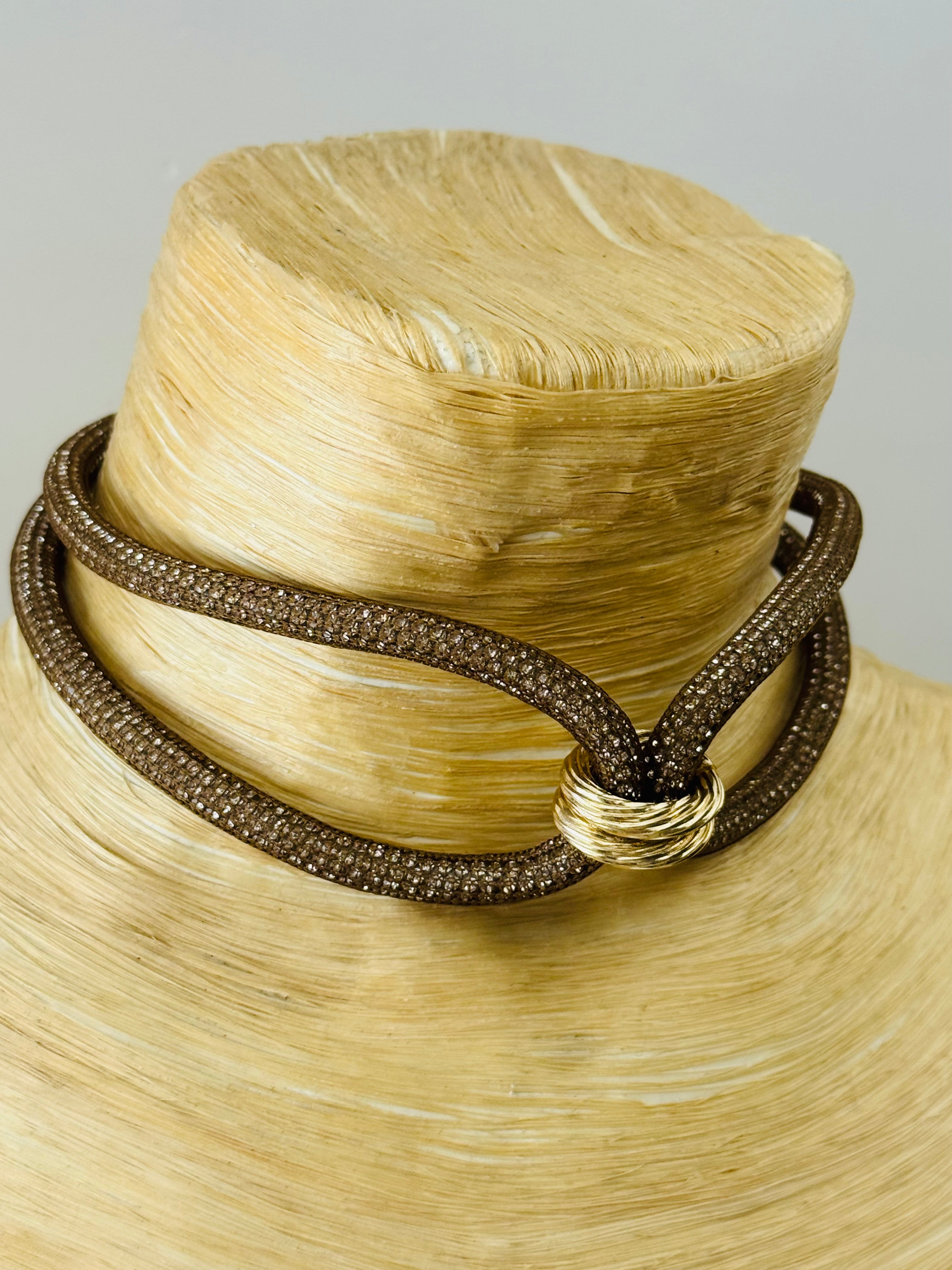 LAME' Choker BROWN