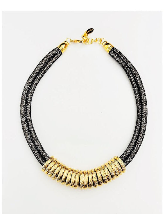 LAME' COLLANA CATENA ANTRACITE