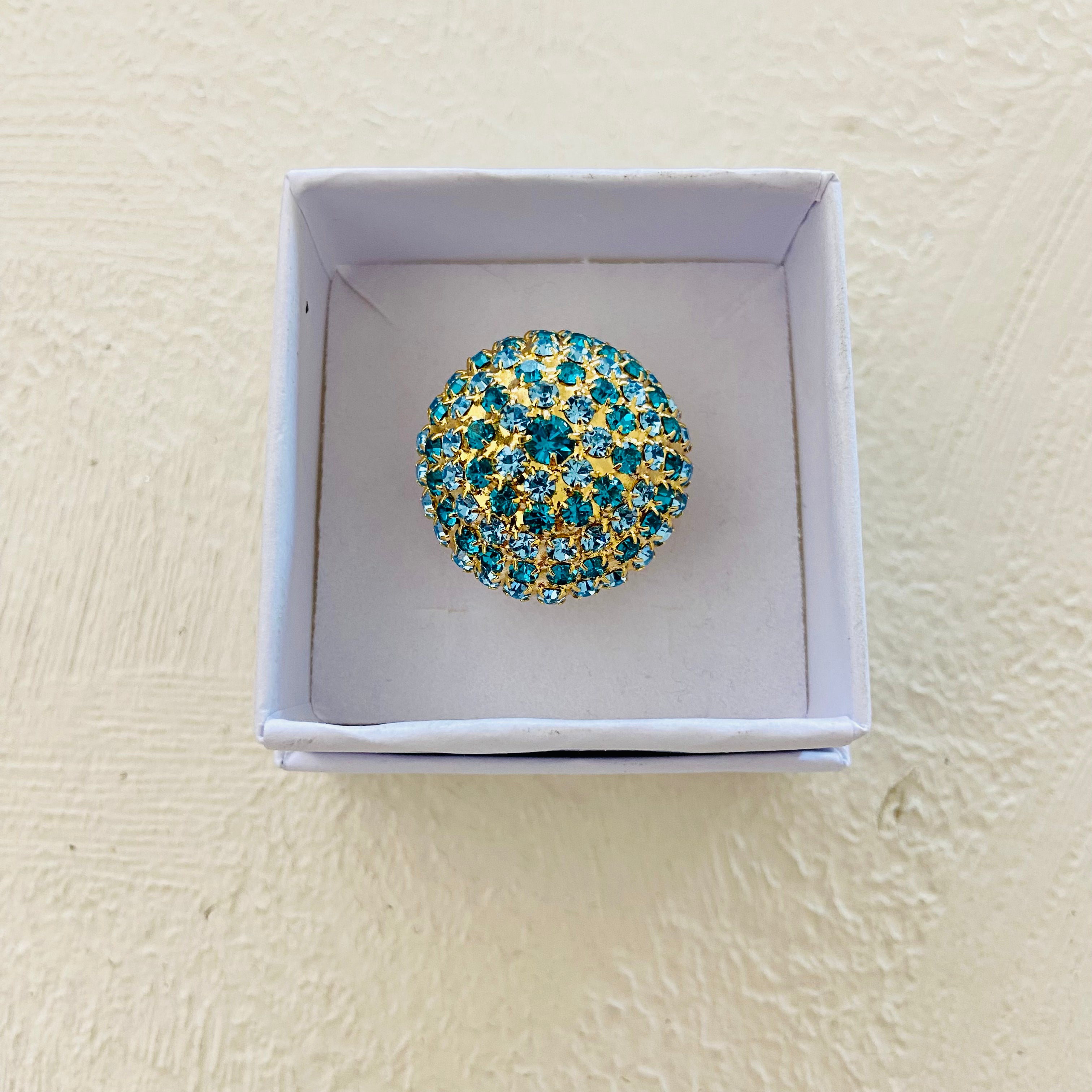 Anello Boule Strass - Scegli la variante